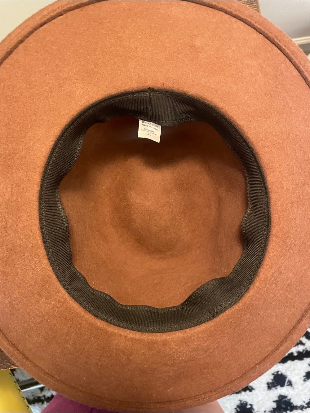World Market Brown Wool Hat • 22” 🤎